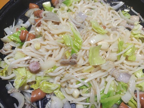 塩ホルモンうどん